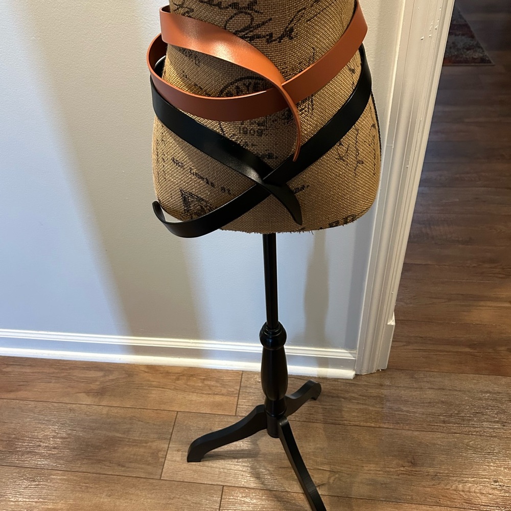 Brown and Black Leather Belts